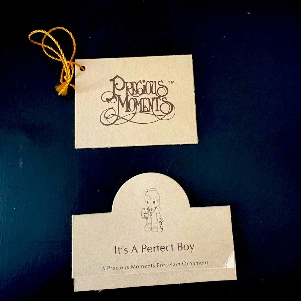 Precious Moments Collections, “It’s A Perfect Boy”, Christmas Holiday Or…